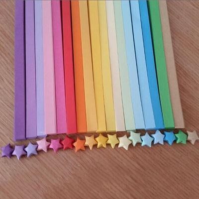  Origami Lucky Star Papierstreifen Faltpapierbänder Farben