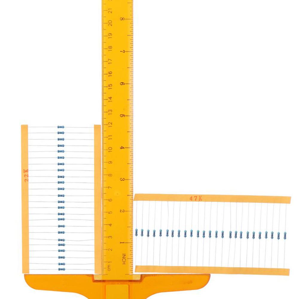525pcs 17 Values Resistors Assortment Kit 0.25W 1/4W Resistors Metal Film Resistor Kit  Electronics