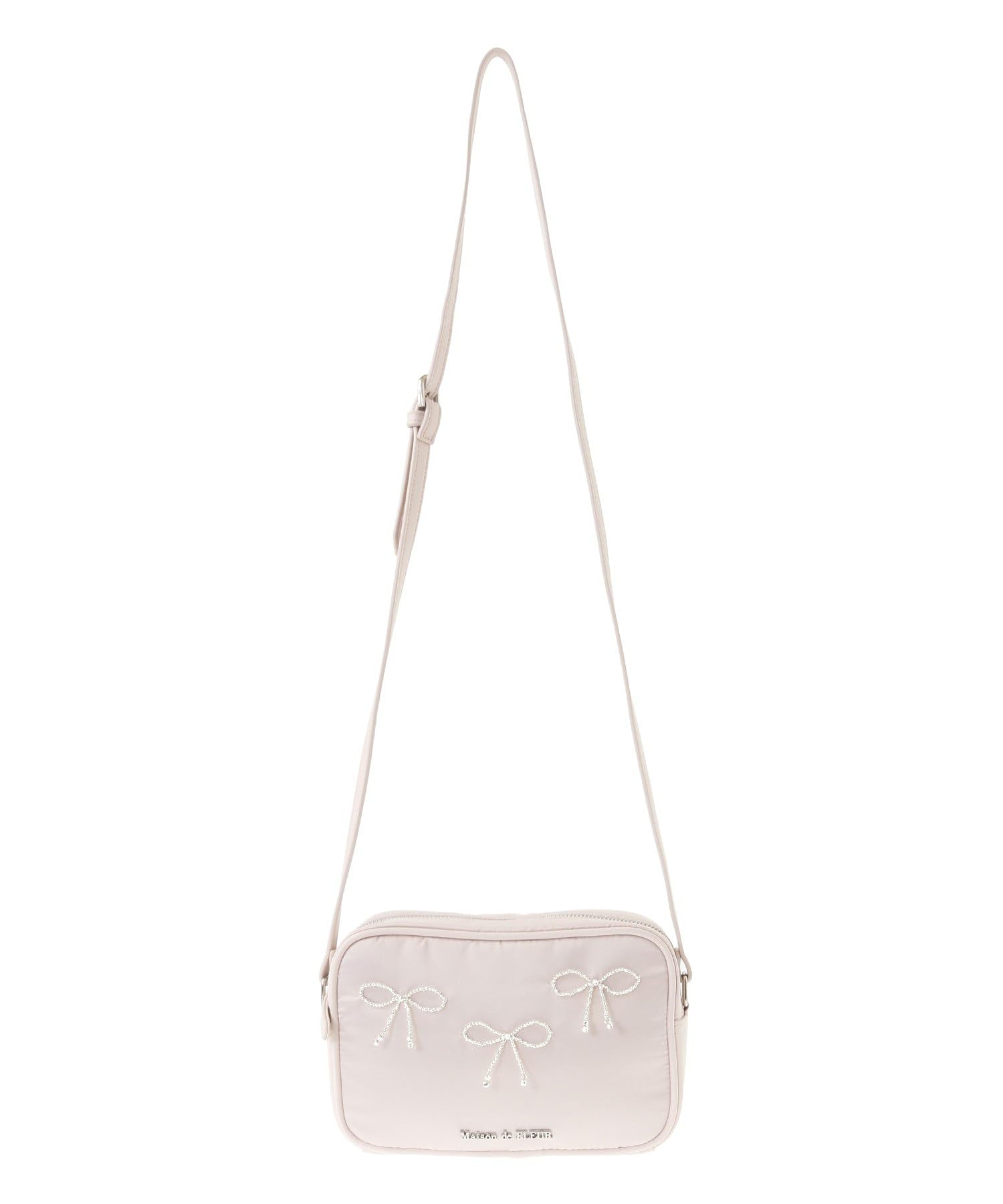 

de Apparel Bijou Ribbon Square Shoulder Bag Ivory [Maison Fleur] Women s слоновая кость