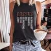 Letter-printed Round-neck Vest Spring and Summer Casual Sleeveless Top