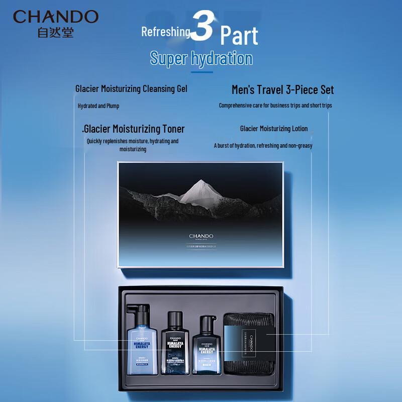 CHANDO Men's Himalayan Glacier Hydration Gift Set