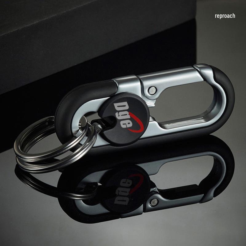 Men's Stainless Steel Multifunctional Car Keychain: Creative High-End Alloy Pendant