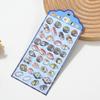 Solid Crystal 3D Relief Food Stickers DIY Journaling Decals Toy Simulated Food Stickers Decorative Stickers Phone Laptop Decor