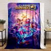 Festive Clash Royale characters surrounded by gifts and electric effects. for all seasons blanket lunch break throw gift