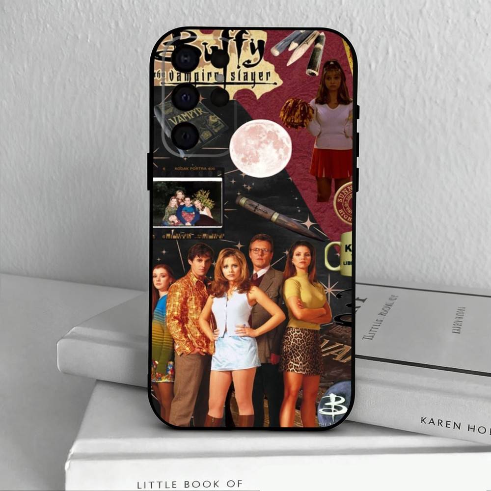 B-Buffy the V-Vampire Slayer   Phone Case For Samsung S25,S24,S21,S22,S23,S30,Ultra,S20,Plus,Others Soft Black Cover