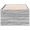 Daybed with Drawers Without Mattress Gray Sonoma 75x190 cm