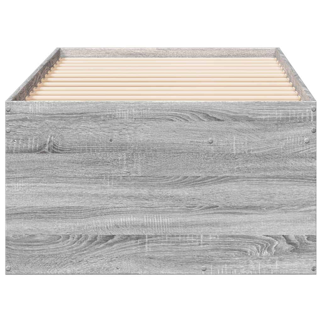 Daybed with Drawers Without Mattress Gray Sonoma 75x190 cm