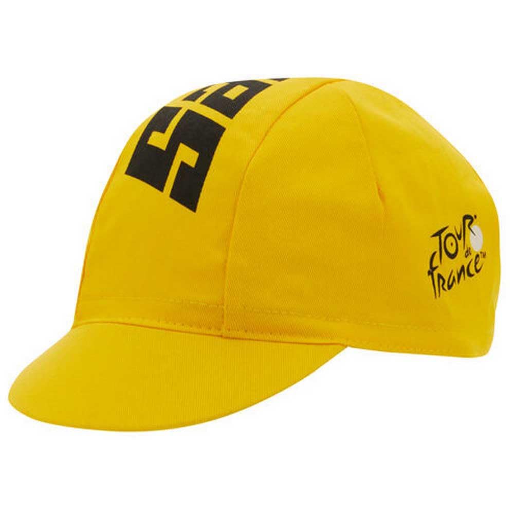 Santini Tour de France Official Cycling Cap, Yellow, RE460COT-2TDF