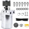 Universal Aluminum Baffled Oil Catch Can,Oil Separator Catch Can With Breather Filter 300Ml -Suitable For Cars And Trucks