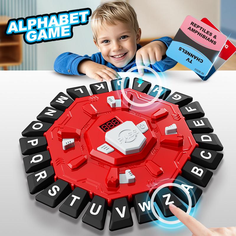 Jeu de Puzzle Rapide et Fou sur Échiquier Lettres pour Enfants