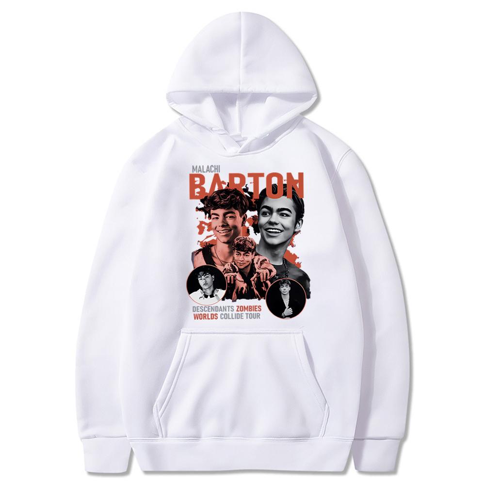 Malachi Barton Hoodie Zombies Descendants Worlds Collide Tour Hooded Sweatshirt Malachi Burton Victor Shirt Retro Hiphop Hoodies