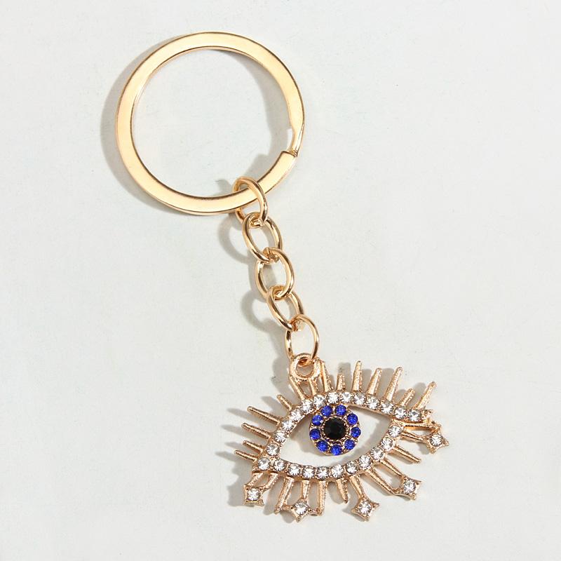 Punk Enamel Hollow Eye Eyeball Key Chains For Women Men Accessorie Car Keys DIY Handmade Jewelry Gifts Bag Charm