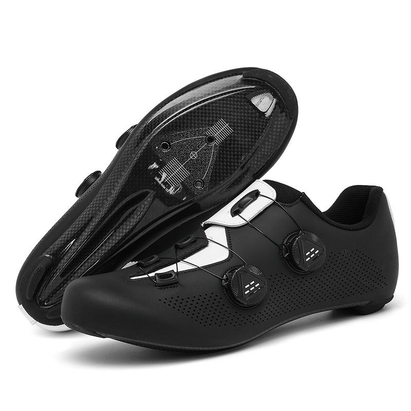 

Новые туфли с замком для шоссейного велосипеда из углеродного волокна, уличные велосипедные туфли с замком, динамические туфли для горного велосипеда без замка, жесткие, широкие, легкие, подошва из углеродного волокна 39