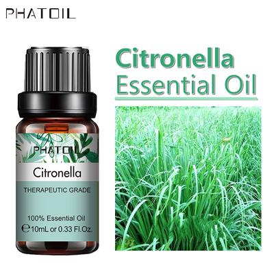 PHATOIL 5ml/10ml/15ml/30ml/100ml Citronella Essential Oils For Aromatherapy Diffusers Skin Care Massage Fragrances Natural Water Soluble Oil