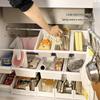 Japanese-Style Under-Sink Cabinet with Compartments and Telescopic Rod