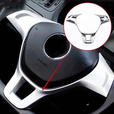 Auto Lenkrad Panel Abdeckung Pailletten für Volkswagen VW Golf 7 GTI MK7 POLO 2014 2015 Jetta MK6 2015 2016+ ABS Zierleiste