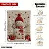 Christmas Snowman Flannel Throw Blanket Knit Hat Scarf Gift Box Winter Holiday Sofa Blanket