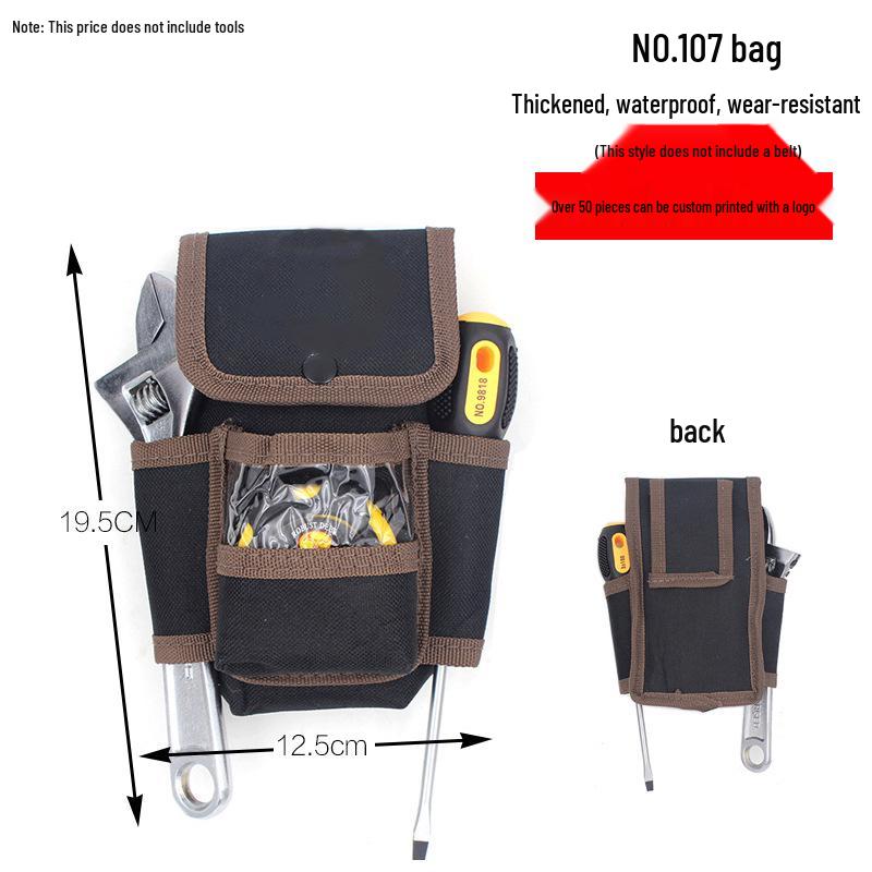 Electrician's Waist Tool Pouch - Multifunctional Canvas Belt