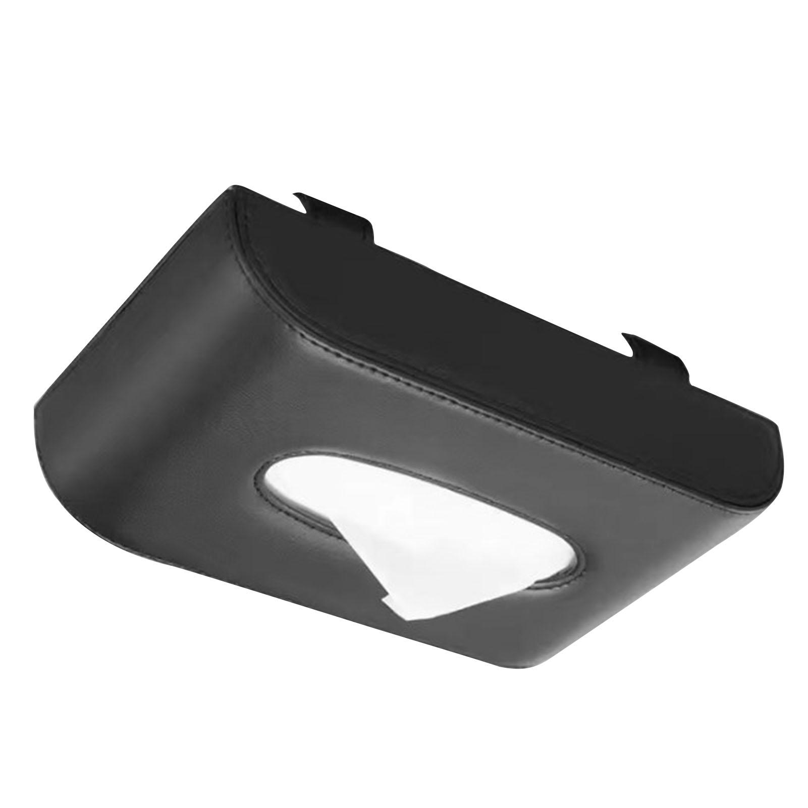 

Автомобильная коробка для салфеток Автомобильная солнцезащитная коробка для салфеток ПУ кожа Автомобильный держатель для салфеток Чехол Роскошный солнцезащитный чехол для салфеток на спинку сиденья для грузовика Автомобиля Внедорожника чёрный