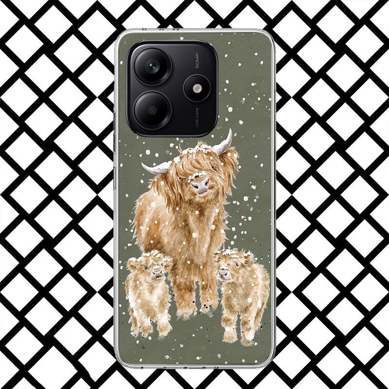 Süße Hochlandkuh Handyhülle für Xiaomi Redmi Note 15 14 14S 13 12 12S 11 Pro Plus 11E 11T 11S 10S 5G Weiche Hülle Fundas Redmi No