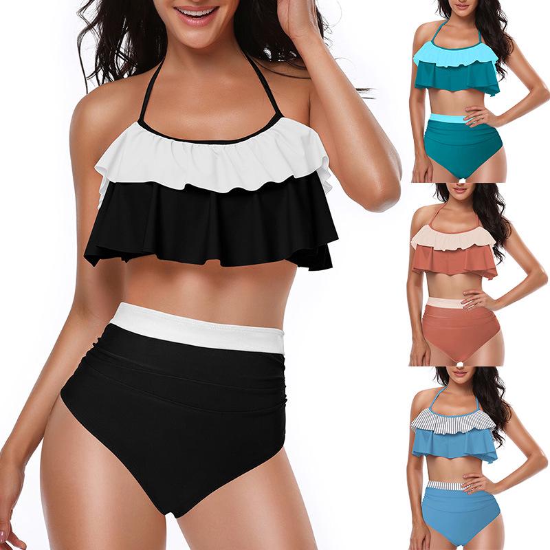 

Parent-Child Matching Bikini Set - Women and Kids European Swimwear Child 152