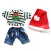 Toy Clothes Joints Doll's Clothes Toy Accessories Christmas Striped Suit   Children Gift