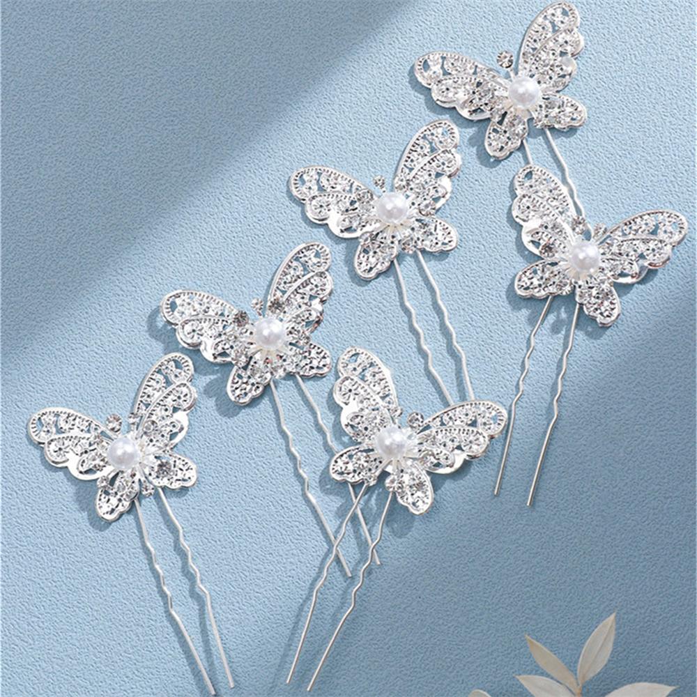 6PCS Pearl Hairpin Firm Fixation Hairstyles Bridal Rhinestone Diamond Wedding Accessories Hair Tools