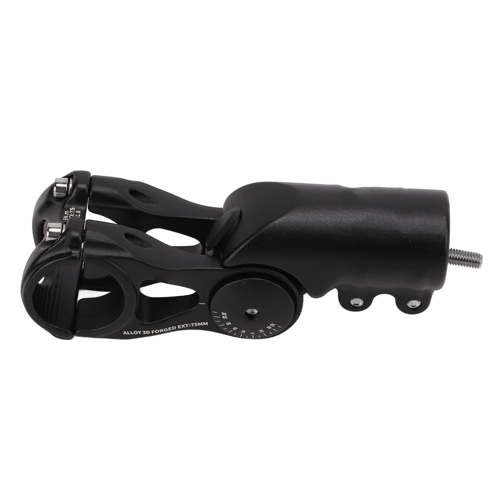 Bike Stem Angle Adjustable Height Riser 31.8x75mm Stem Mountain Bicycle Cycling Parts
