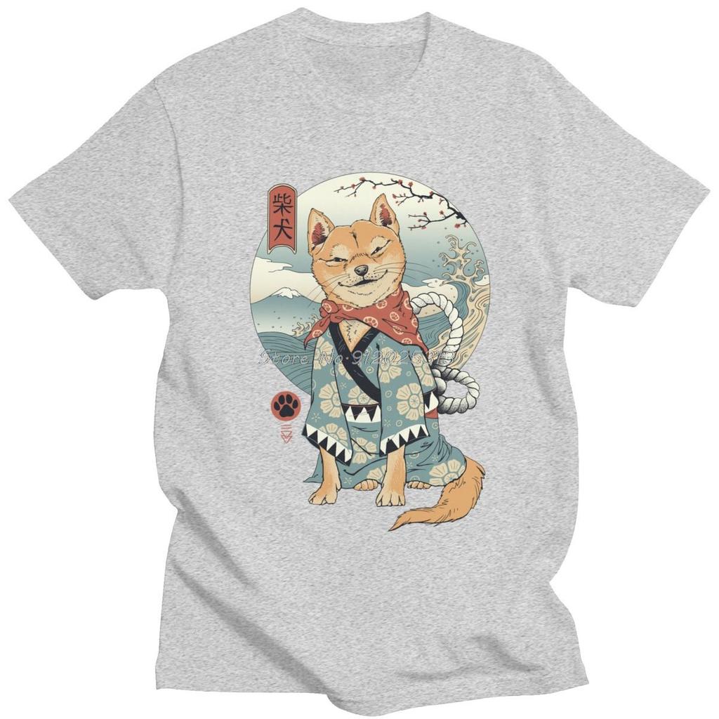 Classic Kawaii Shiba Inu TShirt Dog Tshirt Graphic T Shirt Cotton Tee Streetwear Unisexs Clothing Oversized Unisex Tops