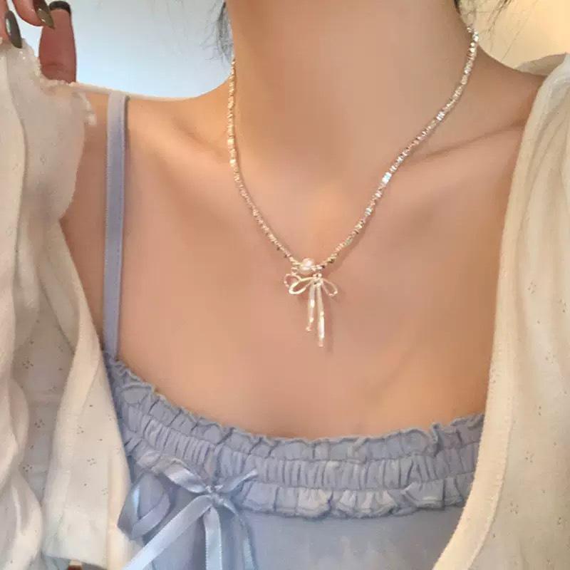 Women's Summer Luxury Titanium Steel Necklace - High-End Design Clavicle Pendant