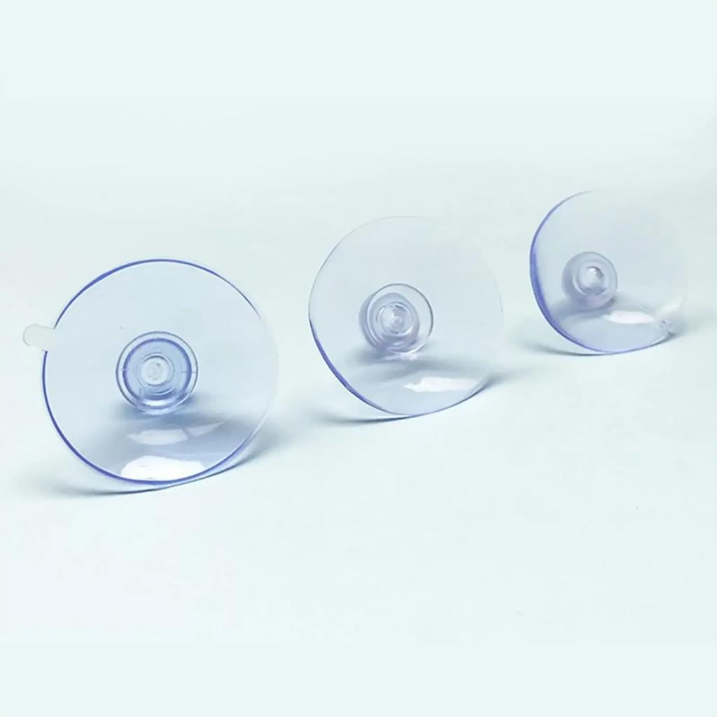 10Pcs 20/30/40mm Transparent Mushroom Head Sucker PVC Fish Tank Glass Sucker Perforated Clear Suction Cups Window Decor