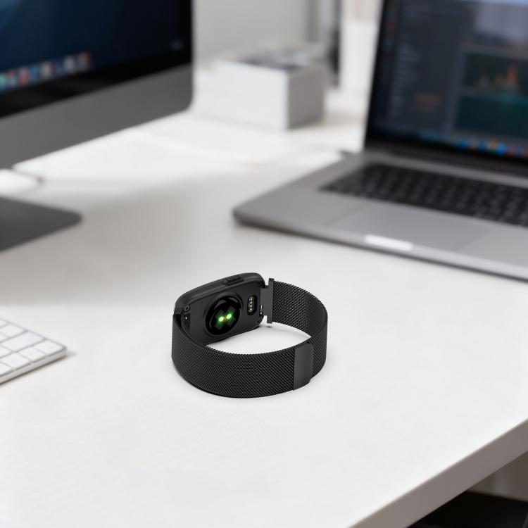 Mailänder Magnetisches Edelstahl-Uhrenarmband für Garmin CIRQA Smart Band Ersatz-Metallarmband