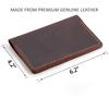 Robrasim Field Notes Leather Journal Cover, Moleskine Cahier Notebook Cover, Handmade Vintage Leather Cover for 3.5" X 5.5" Notebooks, Coffee