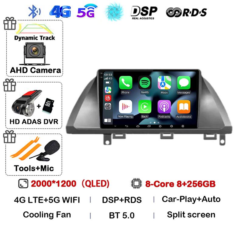 Android 14 Auto Carplay For Honda Odyssey 2005 - 2010 Screen Car Radio Stereo GPS Navigation Multimedia Video Player WIFI 4G DSP