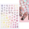 Nail Sticker Self Adhesive Removable Paper Three-dimensional Flower Nail Sticker DIY Nail Art Beauty Supplies