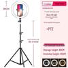 Floor Stand Multifunctional Tripod with Beauty Light for Live Streaming and Mobile Phone Holder.