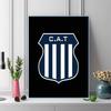 Club Atletico Talleres Pattern  3pcs 100% Round Full Drill 5D DIY Diamond Painting Embroidery Cross Stitch Rhinestone Décor