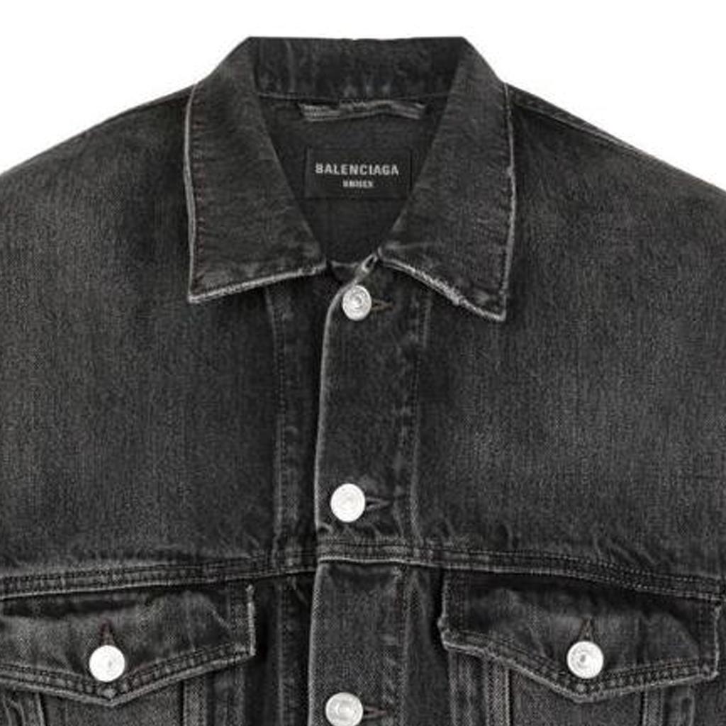 Balenciaga Logo-print Denim Jacket 724647TBP471000