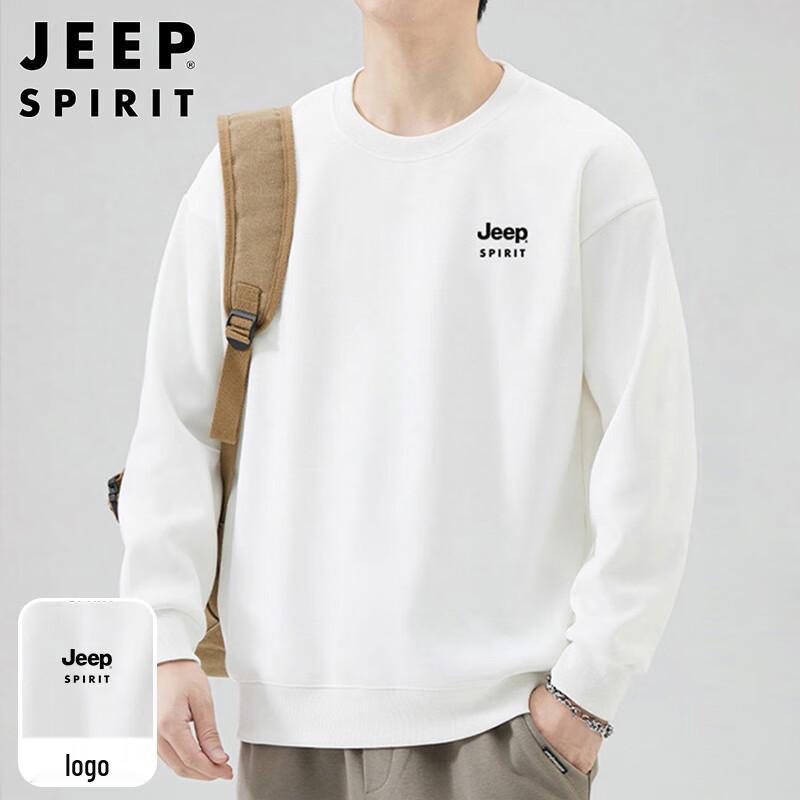 

JEEP SPIRIT Men s Crew Neck Letter Print Sweatshirt XL