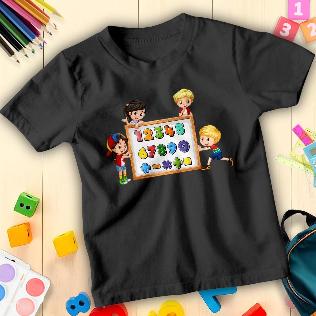 Boys Girls Number Day Ideas T-Shirt Maths Day Tee for Kids with Fun Number #ND 2XL