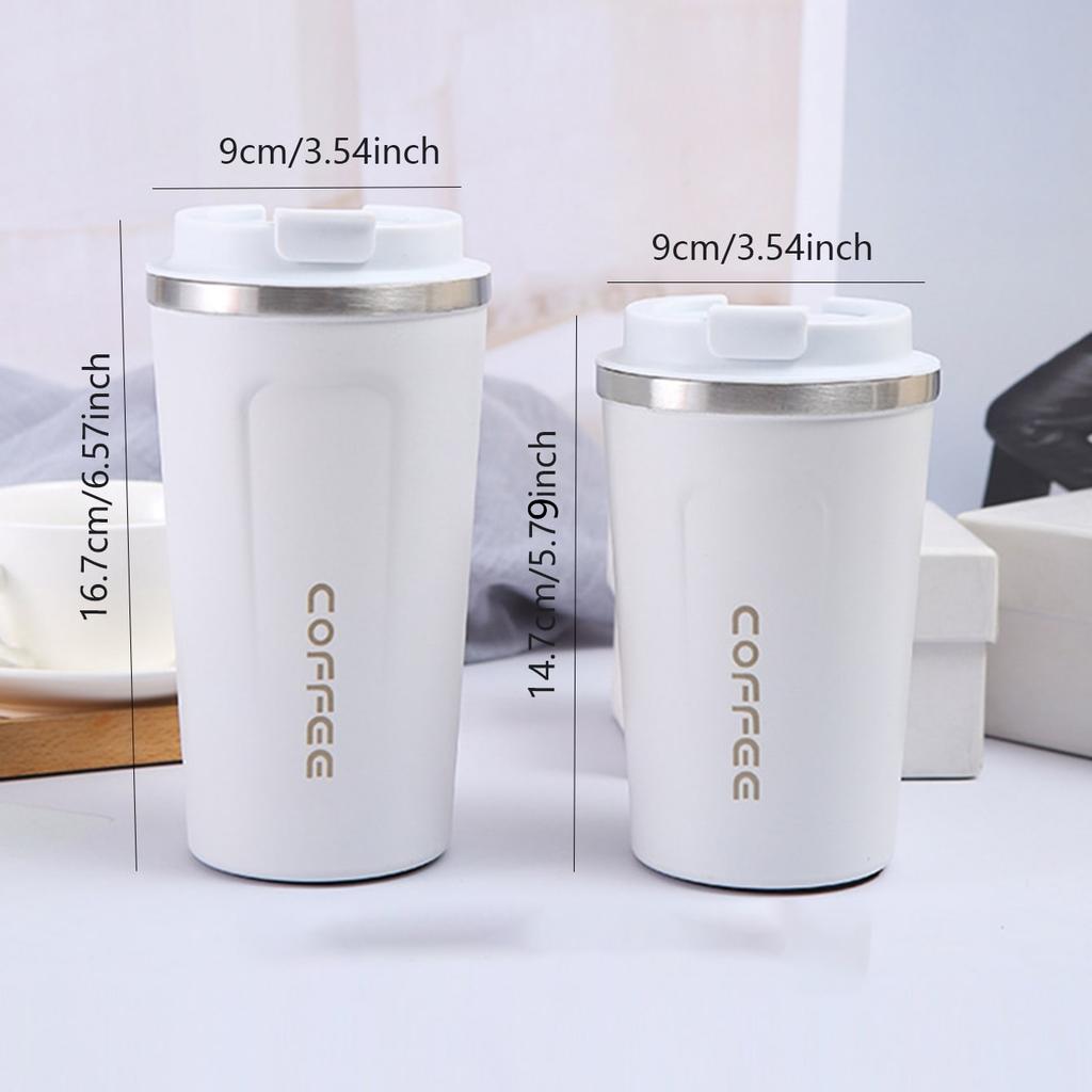 Leak_Proof Travel Thermo Cup Car Thermos Mug 380/510ML Thermo Cafe Coffee Mug for Tea Water Coffee Double Stainless Steel