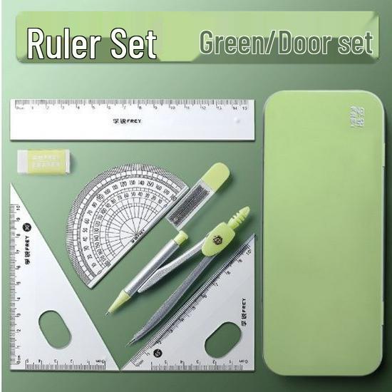 

Student 7-Piece Exam Compass & Ruler Set with Protractor Regular
