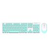 T-WOLF TF770 2.4G Wireless Keyboard Mouse Combo  Punk Round Keycap Comfortable   Typing Wide Compatibility Pink