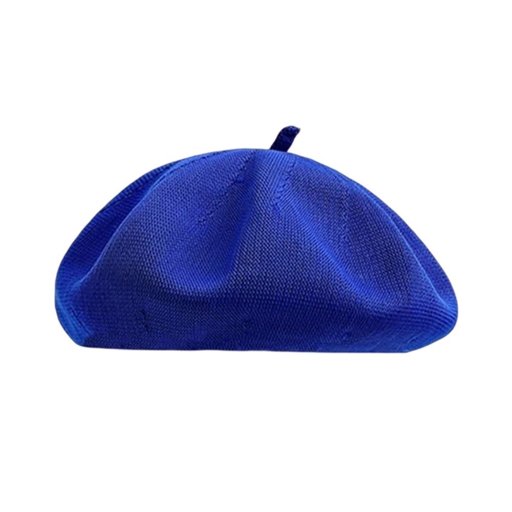 Knitted Berets Hat for Women Cotton Yarn Summer Beret Dome Painter Hat  for Spring and Summer