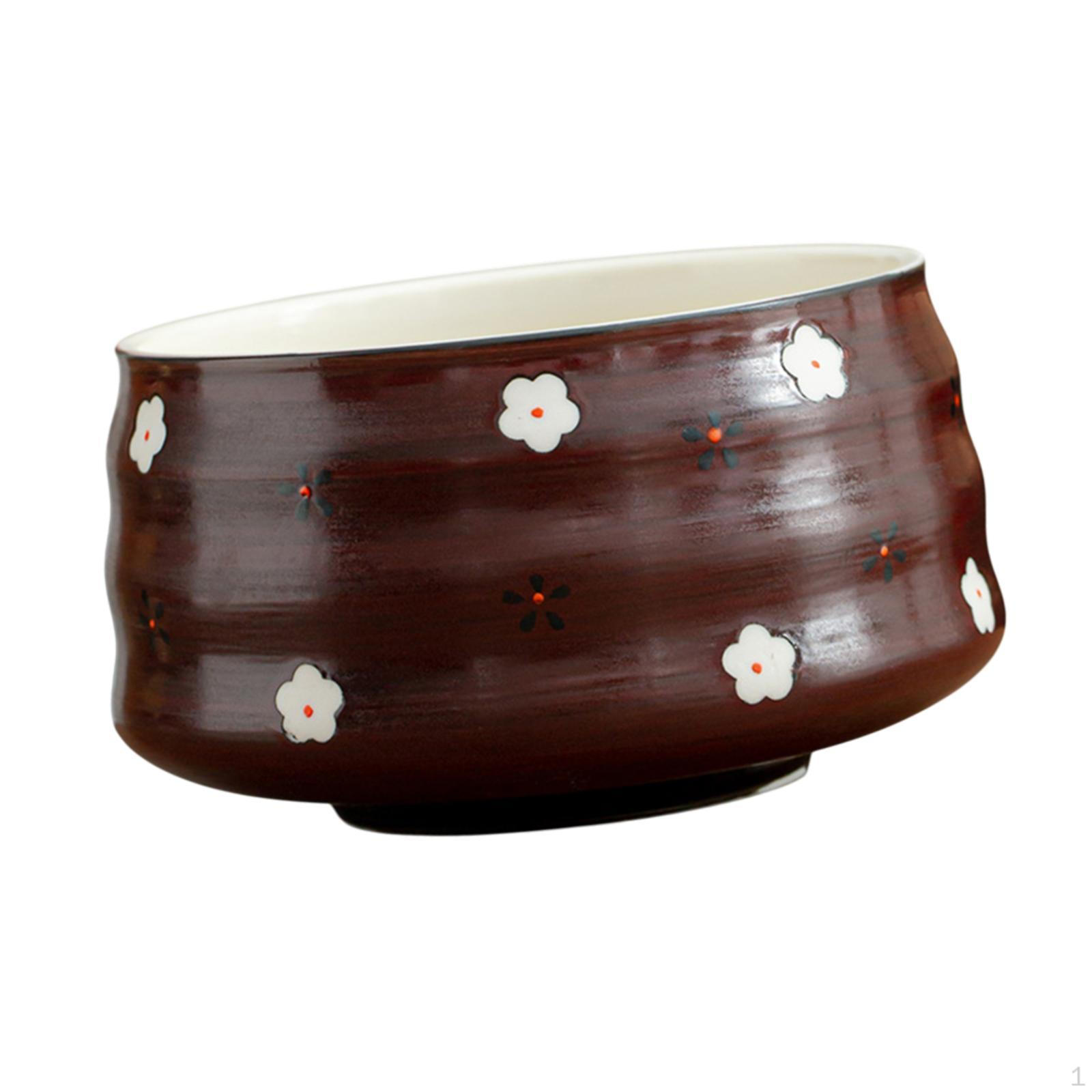 

Керамическая чаша для смешивания матча 580 мл, аксессуар, изготовленный вручную для чайной церемонии красный