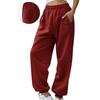 Women's Casual Lined Jogger Sweatpants with Elastic Cuff Long Color