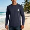 Men's Long Sleeve UPF 50 Plus Sun Protection Shirt Basic Breathable Loose Fit Outdoor Casual T-Shirt with Quick Dry Cooling Fabric