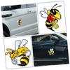 5pcs Strong Bee Creative Car Sticker Auto Animal Sticker Bumper Sticker 3d Car Sticker