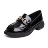 2025Autumn New Women's Loafers Round Toe Shallow Mid-Heel Non-Slip Low-Cut Slip-On Fashion Single Shoes for Women