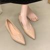 Bequeme flache Damenballerinas Frühling Herbst Damen Ballerinas Spitzschuh Nude Lässige Arbeit Loafer Schuhe Damen
